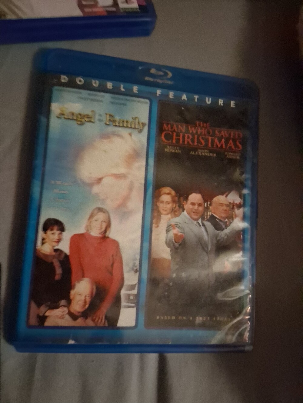 Blu-ray Double Feature: Angel & Family / The Man Who Saved Christmas - Blue Case